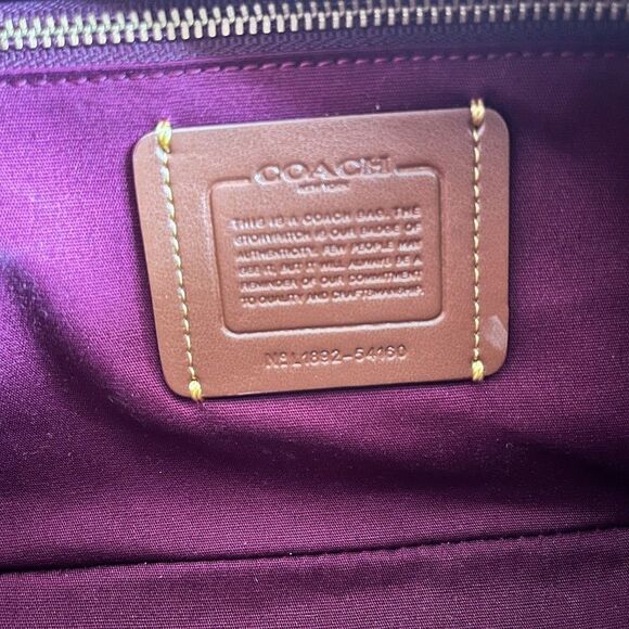 Coach Dreamer Chalk Signature Crossbody Tote Bag Style 54160 - Picture 15 of 16